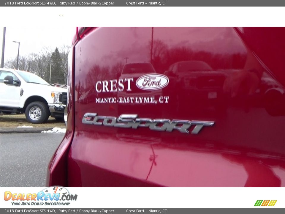 2018 Ford EcoSport SES 4WD Ruby Red / Ebony Black/Copper Photo #10