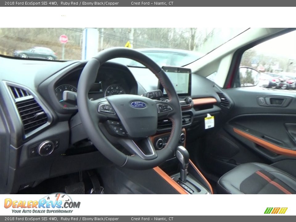 2018 Ford EcoSport SES 4WD Ruby Red / Ebony Black/Copper Photo #11