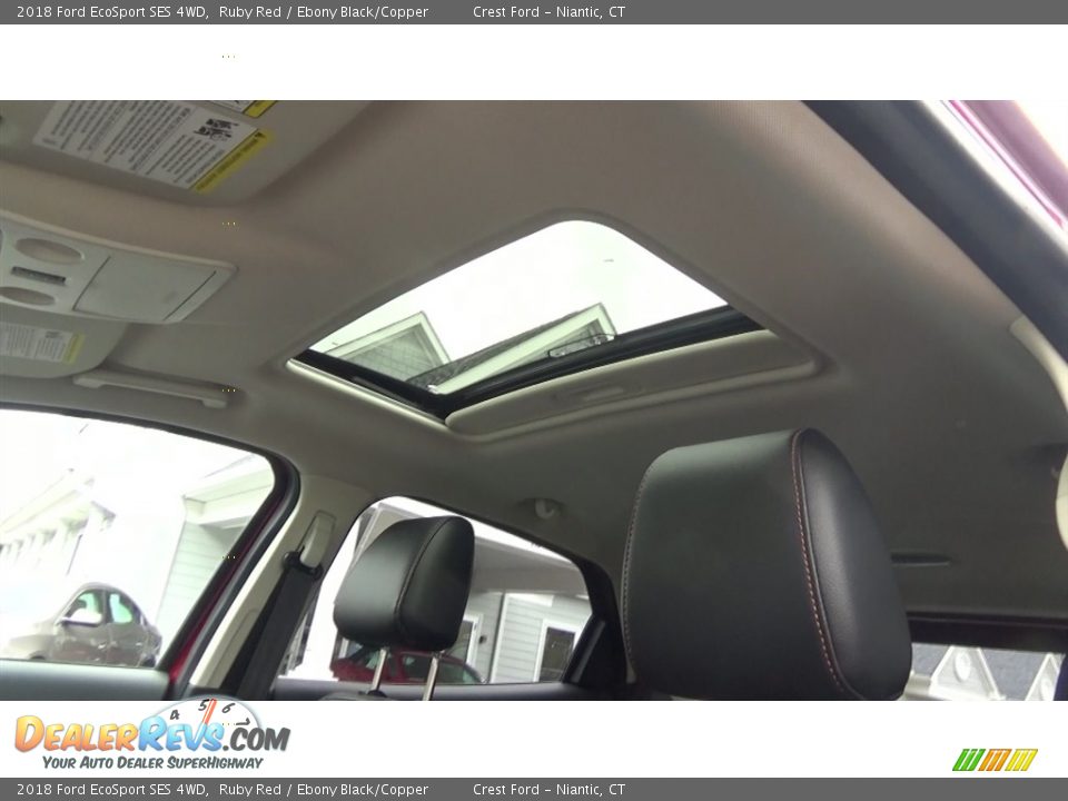 2018 Ford EcoSport SES 4WD Ruby Red / Ebony Black/Copper Photo #17