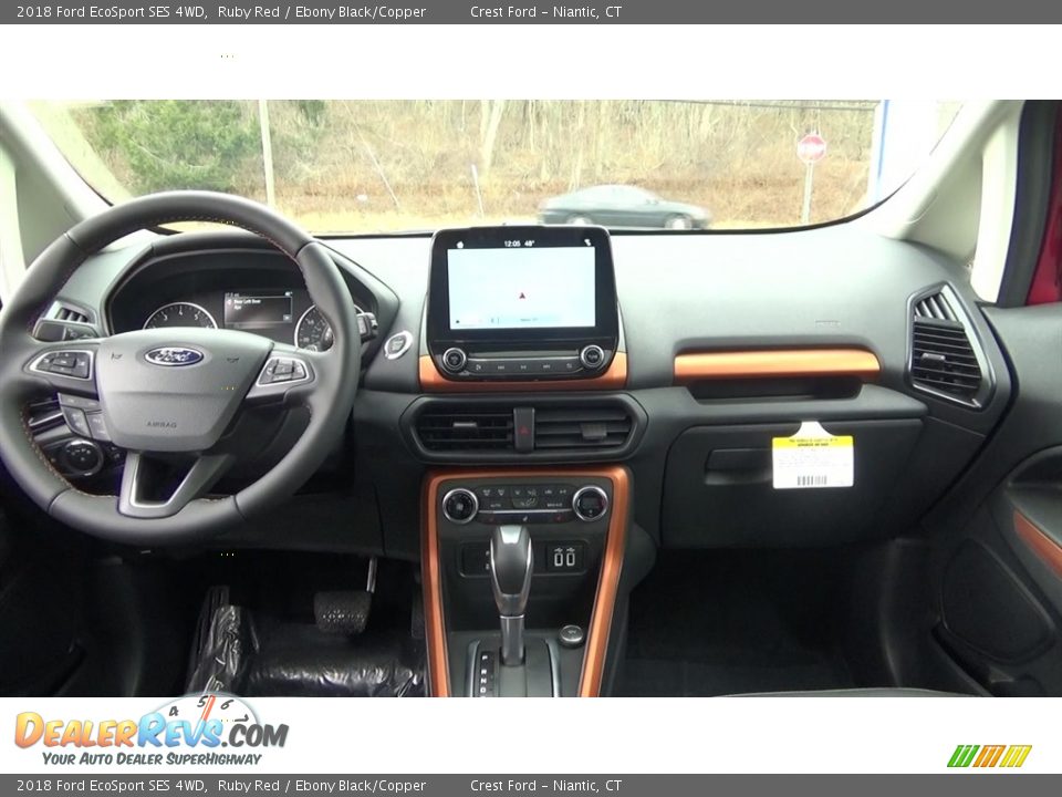 2018 Ford EcoSport SES 4WD Ruby Red / Ebony Black/Copper Photo #19
