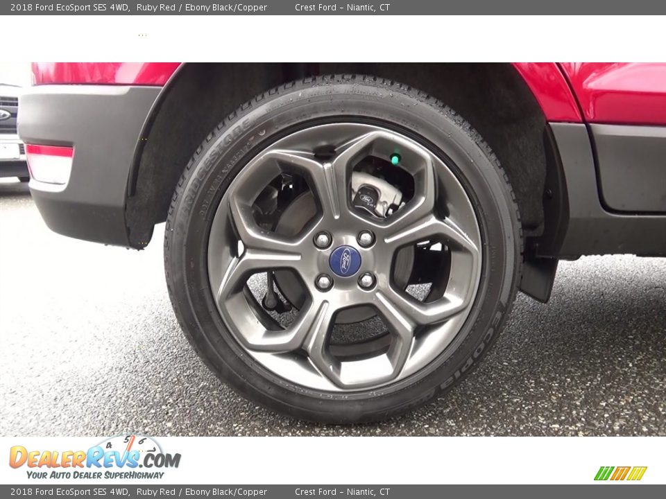 2018 Ford EcoSport SES 4WD Ruby Red / Ebony Black/Copper Photo #22