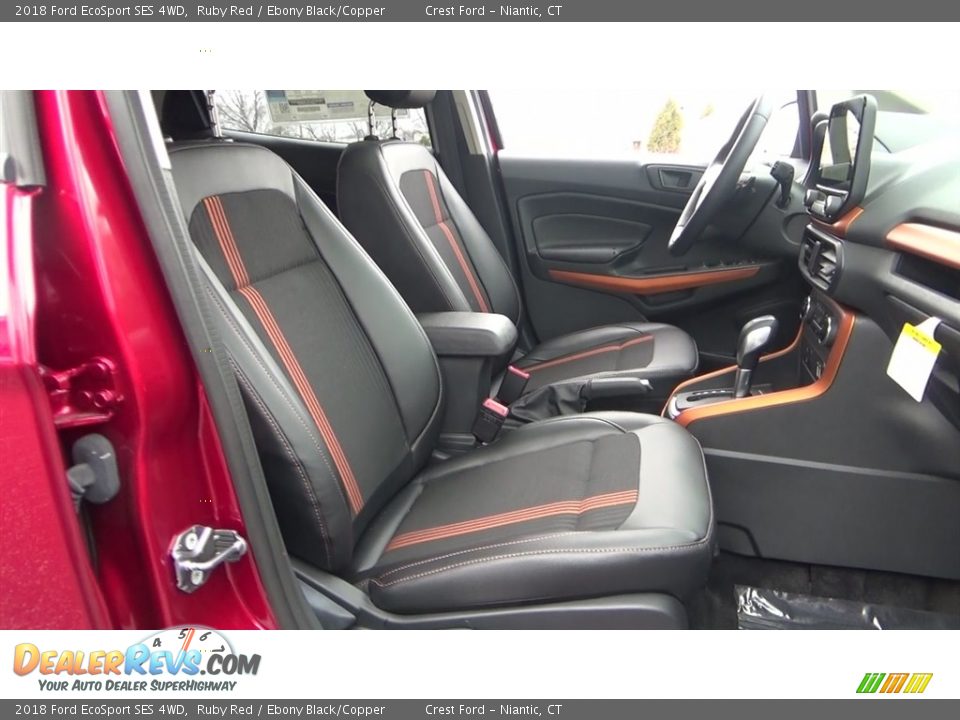 2018 Ford EcoSport SES 4WD Ruby Red / Ebony Black/Copper Photo #24