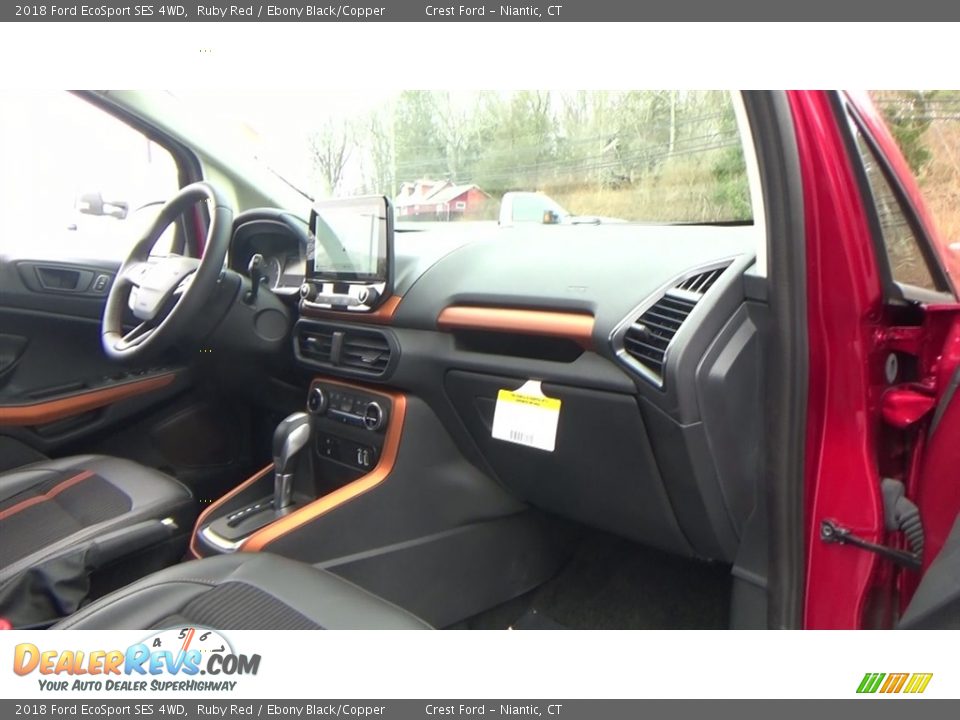2018 Ford EcoSport SES 4WD Ruby Red / Ebony Black/Copper Photo #25