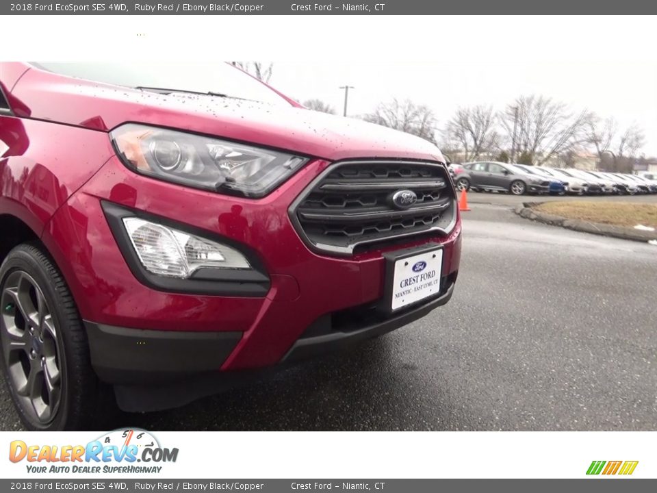 2018 Ford EcoSport SES 4WD Ruby Red / Ebony Black/Copper Photo #27