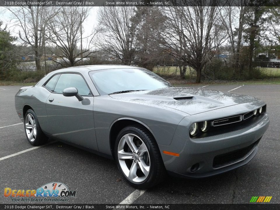 2018 Dodge Challenger SXT Destroyer Gray / Black Photo #4