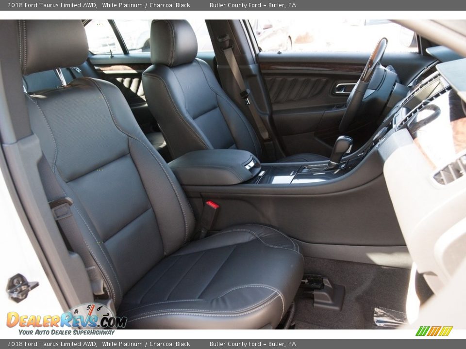 2018 Ford Taurus Limited AWD White Platinum / Charcoal Black Photo #9