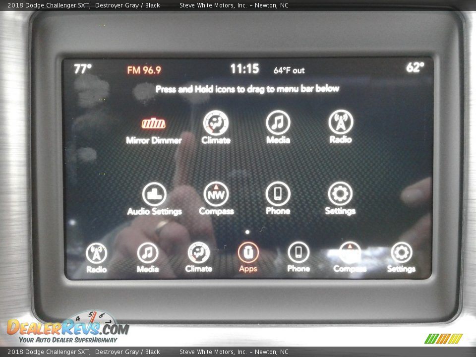 2018 Dodge Challenger SXT Destroyer Gray / Black Photo #22