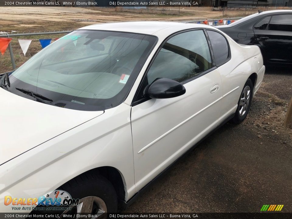 2004 Chevrolet Monte Carlo LS White / Ebony Black Photo #2