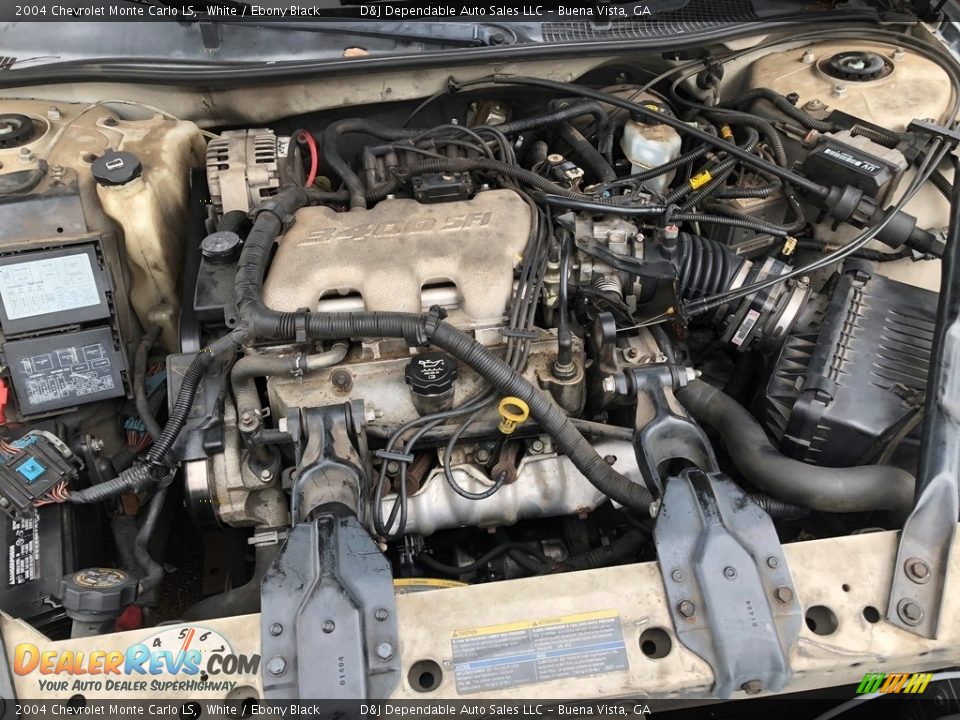 2004 Chevrolet Monte Carlo LS White / Ebony Black Photo #7