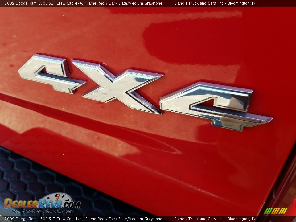 2009 Dodge Ram 1500 SLT Crew Cab 4x4 Flame Red / Dark Slate/Medium Graystone Photo #7