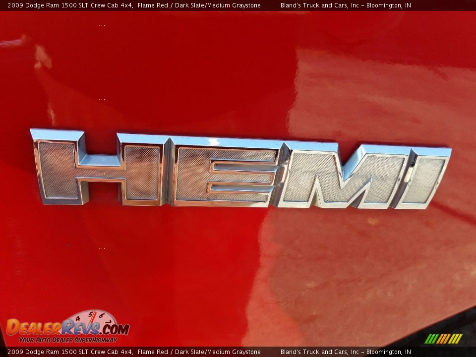 2009 Dodge Ram 1500 SLT Crew Cab 4x4 Flame Red / Dark Slate/Medium Graystone Photo #10