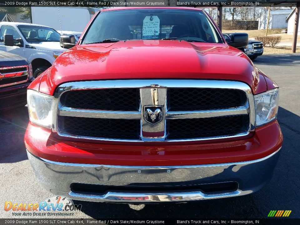 2009 Dodge Ram 1500 SLT Crew Cab 4x4 Flame Red / Dark Slate/Medium Graystone Photo #11