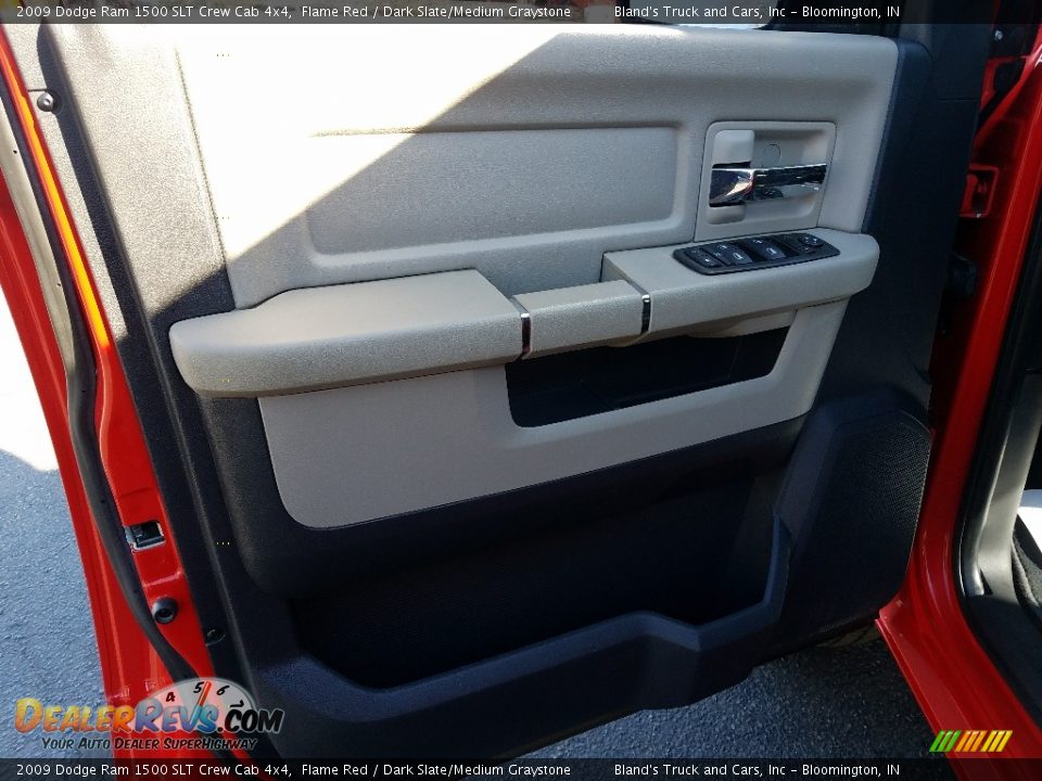 2009 Dodge Ram 1500 SLT Crew Cab 4x4 Flame Red / Dark Slate/Medium Graystone Photo #13