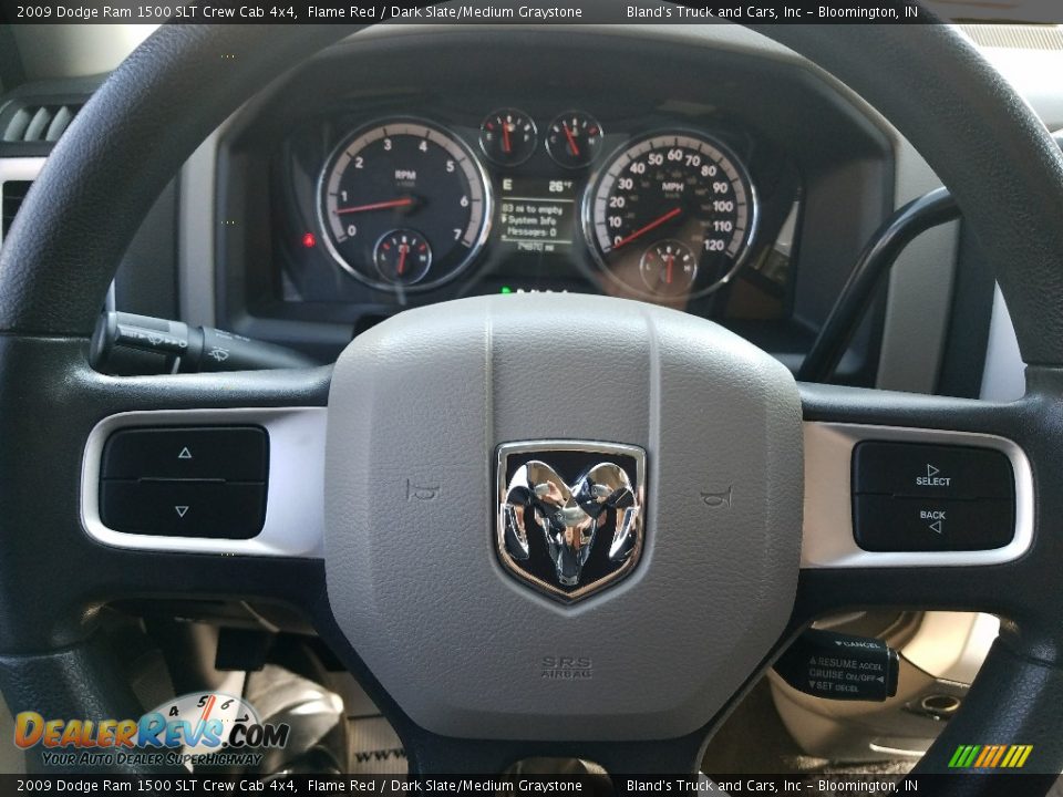 2009 Dodge Ram 1500 SLT Crew Cab 4x4 Flame Red / Dark Slate/Medium Graystone Photo #20