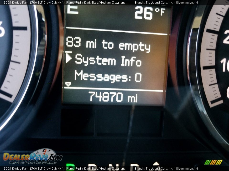 2009 Dodge Ram 1500 SLT Crew Cab 4x4 Flame Red / Dark Slate/Medium Graystone Photo #25