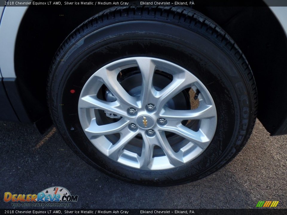 2018 Chevrolet Equinox LT AWD Silver Ice Metallic / Medium Ash Gray Photo #9