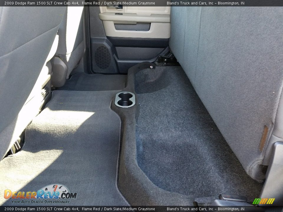 2009 Dodge Ram 1500 SLT Crew Cab 4x4 Flame Red / Dark Slate/Medium Graystone Photo #35