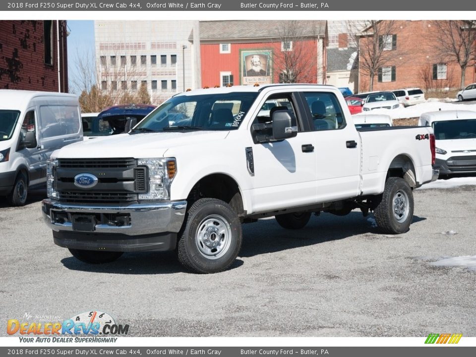 2018 Ford F250 Super Duty XL Crew Cab 4x4 Oxford White / Earth Gray Photo #1