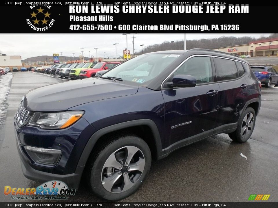 2018 Jeep Compass Latitude 4x4 Jazz Blue Pearl / Black Photo #1