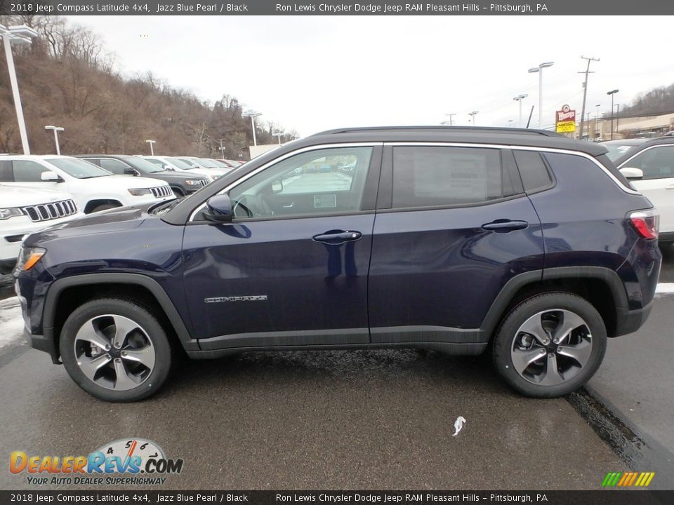 2018 Jeep Compass Latitude 4x4 Jazz Blue Pearl / Black Photo #2