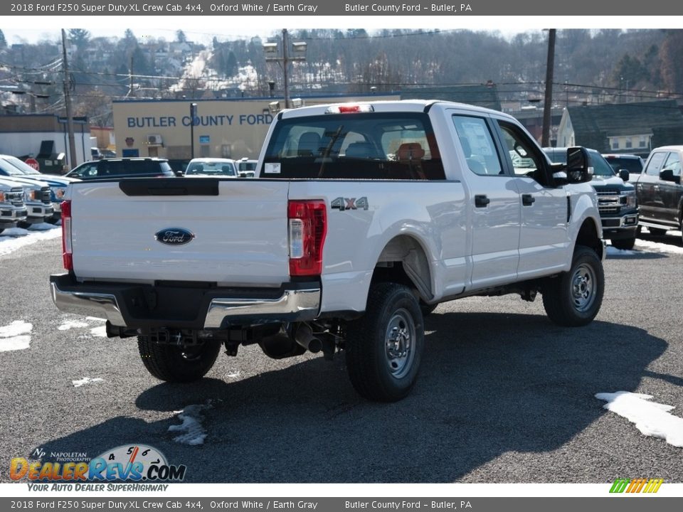 2018 Ford F250 Super Duty XL Crew Cab 4x4 Oxford White / Earth Gray Photo #5