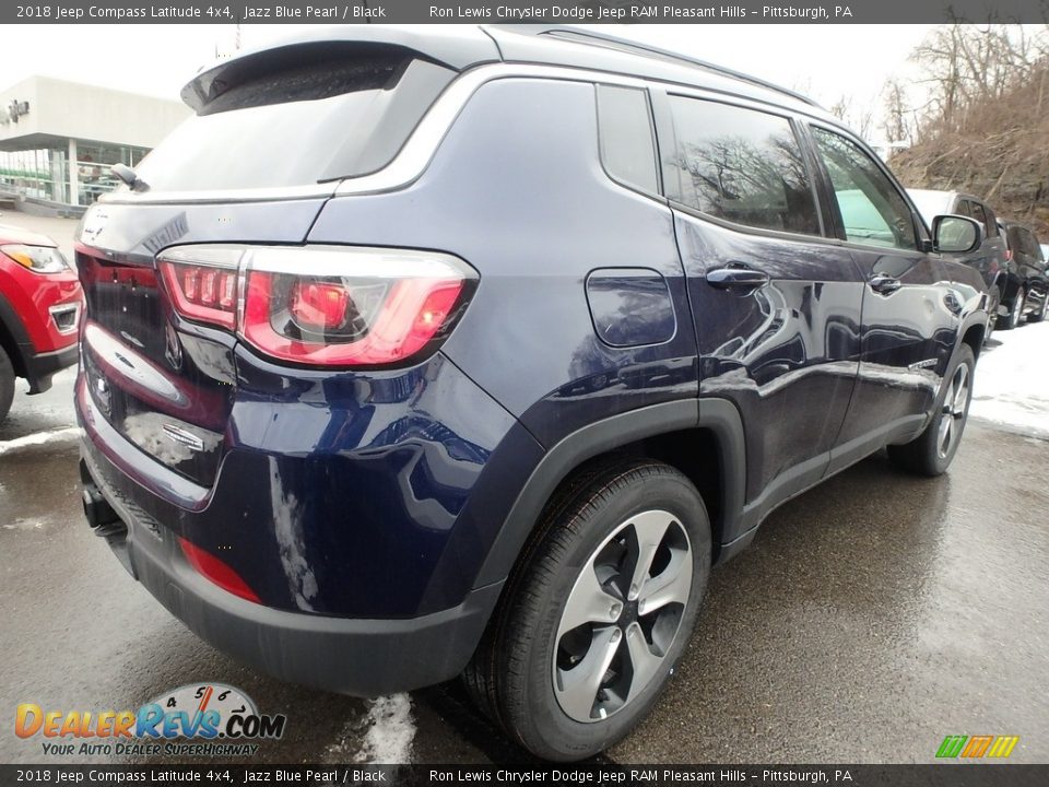 2018 Jeep Compass Latitude 4x4 Jazz Blue Pearl / Black Photo #7