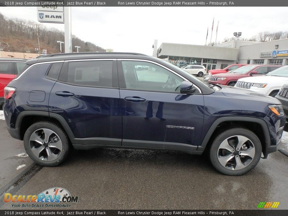 2018 Jeep Compass Latitude 4x4 Jazz Blue Pearl / Black Photo #8