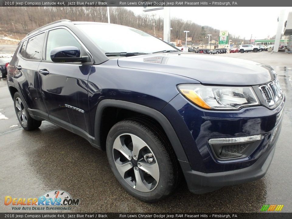 2018 Jeep Compass Latitude 4x4 Jazz Blue Pearl / Black Photo #9
