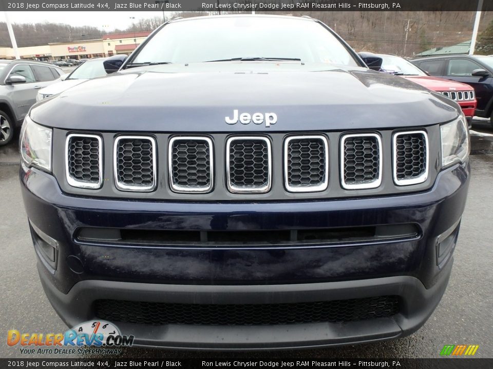 2018 Jeep Compass Latitude 4x4 Jazz Blue Pearl / Black Photo #10