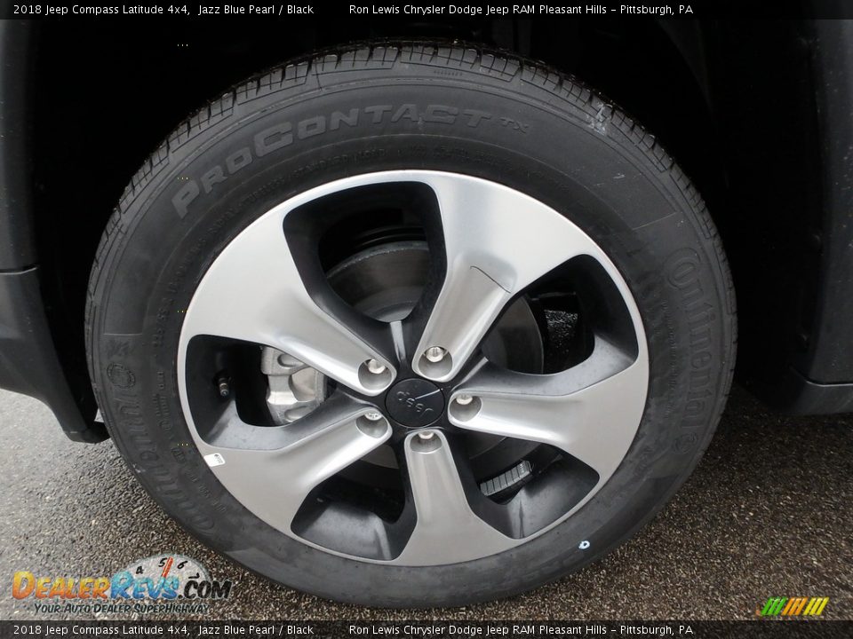 2018 Jeep Compass Latitude 4x4 Jazz Blue Pearl / Black Photo #11