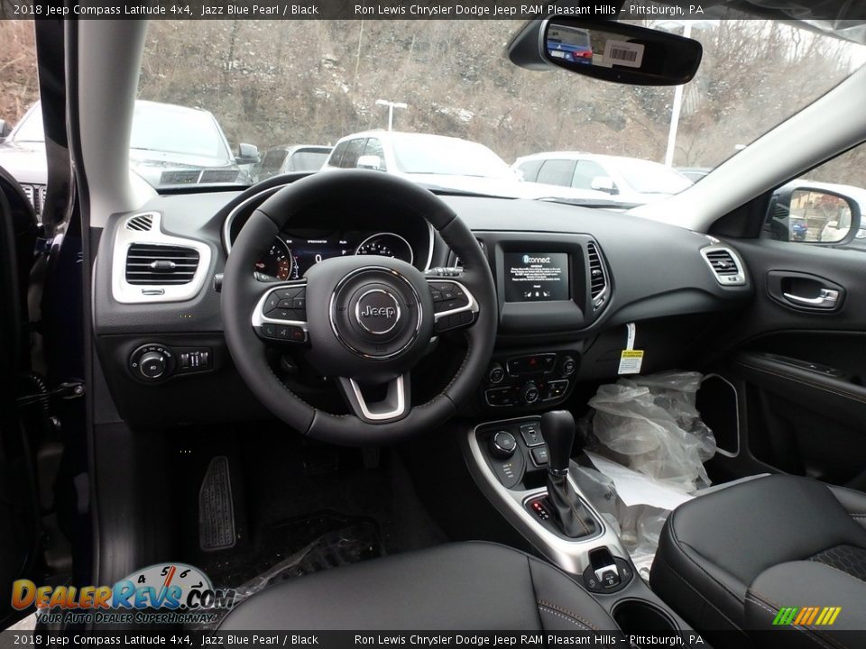 2018 Jeep Compass Latitude 4x4 Jazz Blue Pearl / Black Photo #14