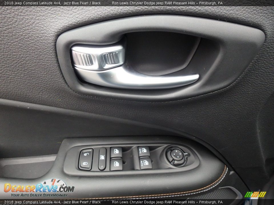 2018 Jeep Compass Latitude 4x4 Jazz Blue Pearl / Black Photo #15