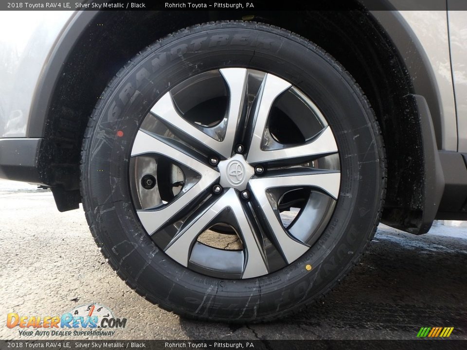 2018 Toyota RAV4 LE Silver Sky Metallic / Black Photo #5