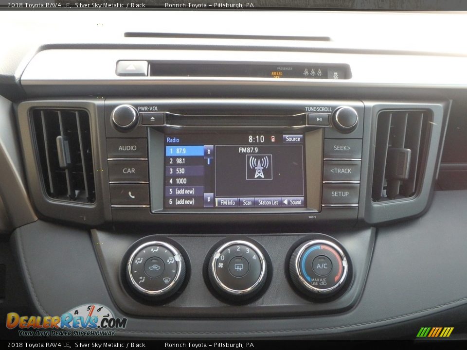 2018 Toyota RAV4 LE Silver Sky Metallic / Black Photo #11