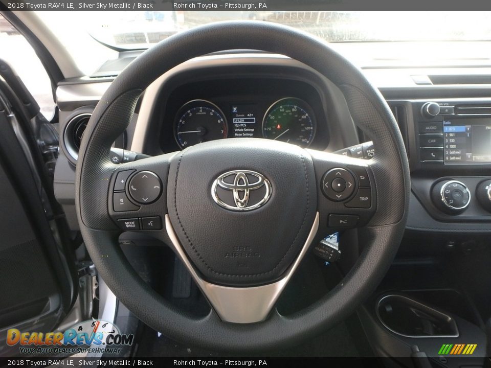 2018 Toyota RAV4 LE Silver Sky Metallic / Black Photo #15