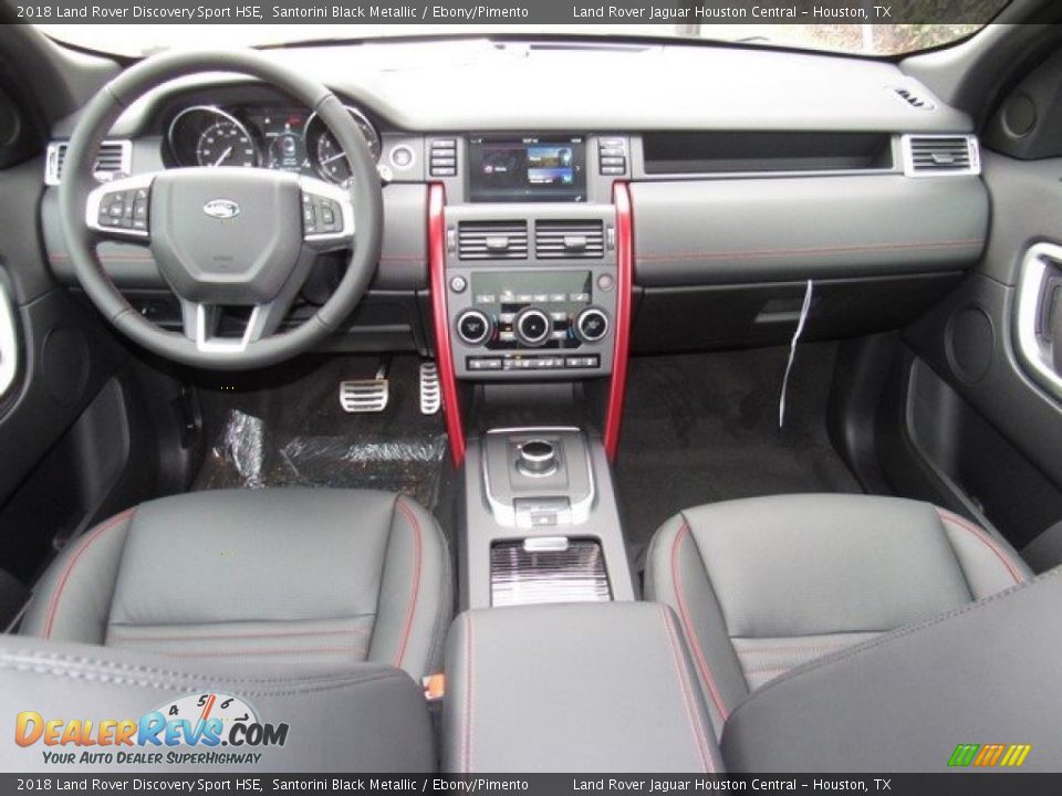 2018 Land Rover Discovery Sport HSE Santorini Black Metallic / Ebony/Pimento Photo #4