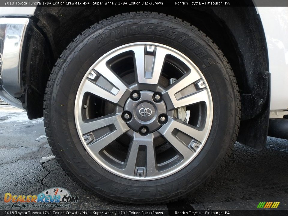 2018 Toyota Tundra 1794 Edition CrewMax 4x4 Super White / 1794 Edition Black/Brown Photo #5