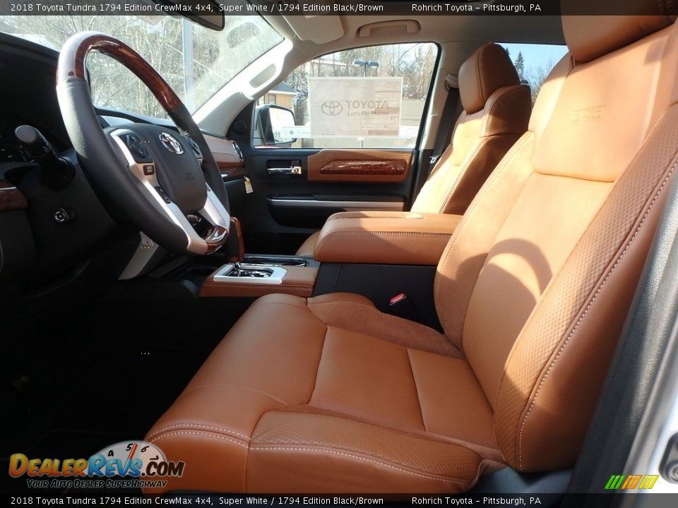 2018 Toyota Tundra 1794 Edition CrewMax 4x4 Super White / 1794 Edition Black/Brown Photo #6