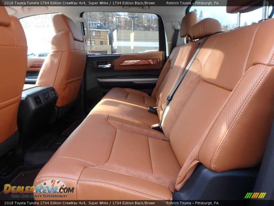2018 Toyota Tundra 1794 Edition CrewMax 4x4 Super White / 1794 Edition Black/Brown Photo #7