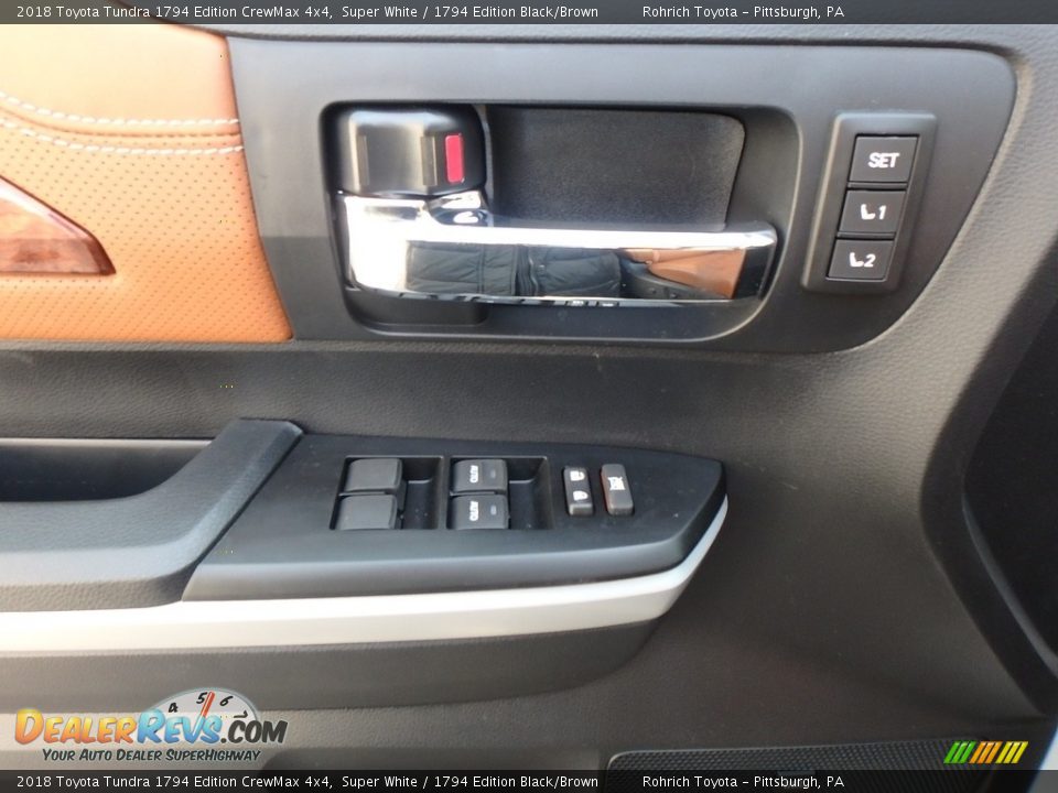 2018 Toyota Tundra 1794 Edition CrewMax 4x4 Super White / 1794 Edition Black/Brown Photo #9