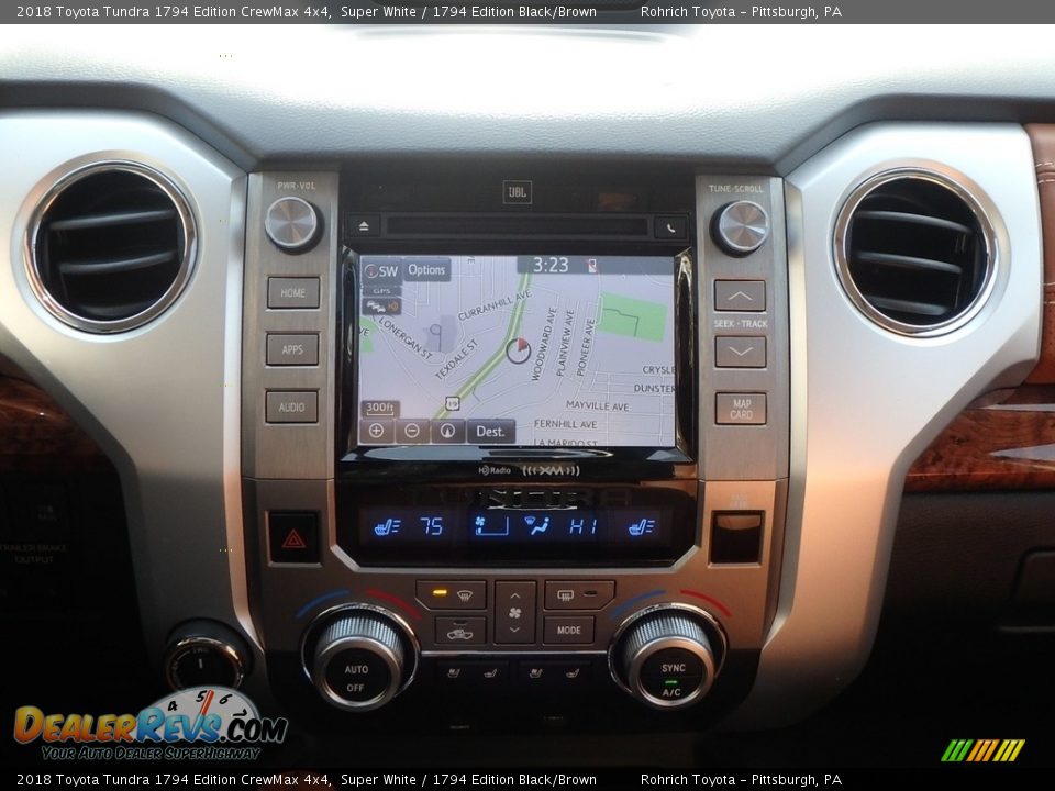 2018 Toyota Tundra 1794 Edition CrewMax 4x4 Super White / 1794 Edition Black/Brown Photo #12