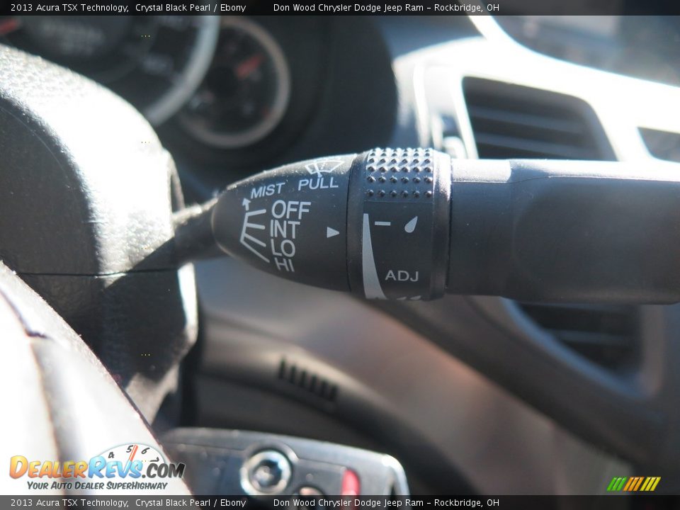 2013 Acura TSX Technology Crystal Black Pearl / Ebony Photo #36