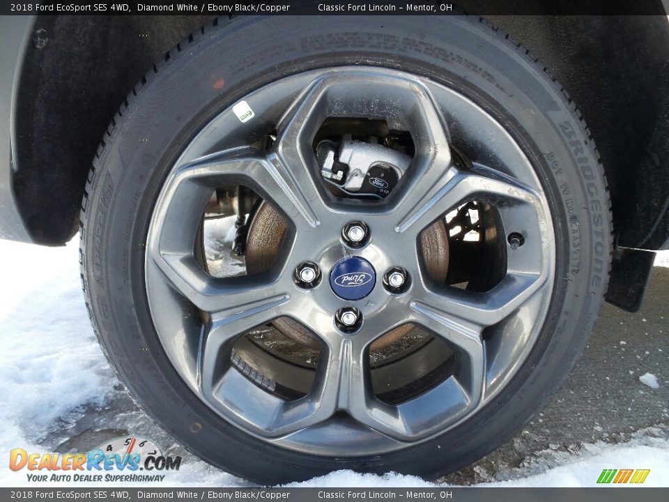 2018 Ford EcoSport SES 4WD Diamond White / Ebony Black/Copper Photo #7