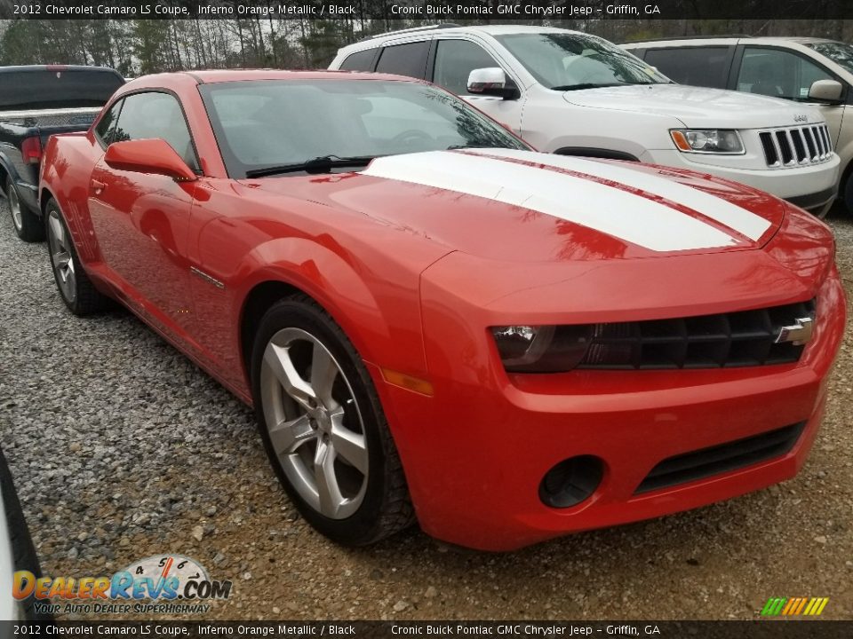 2012 Chevrolet Camaro LS Coupe Inferno Orange Metallic / Black Photo #1