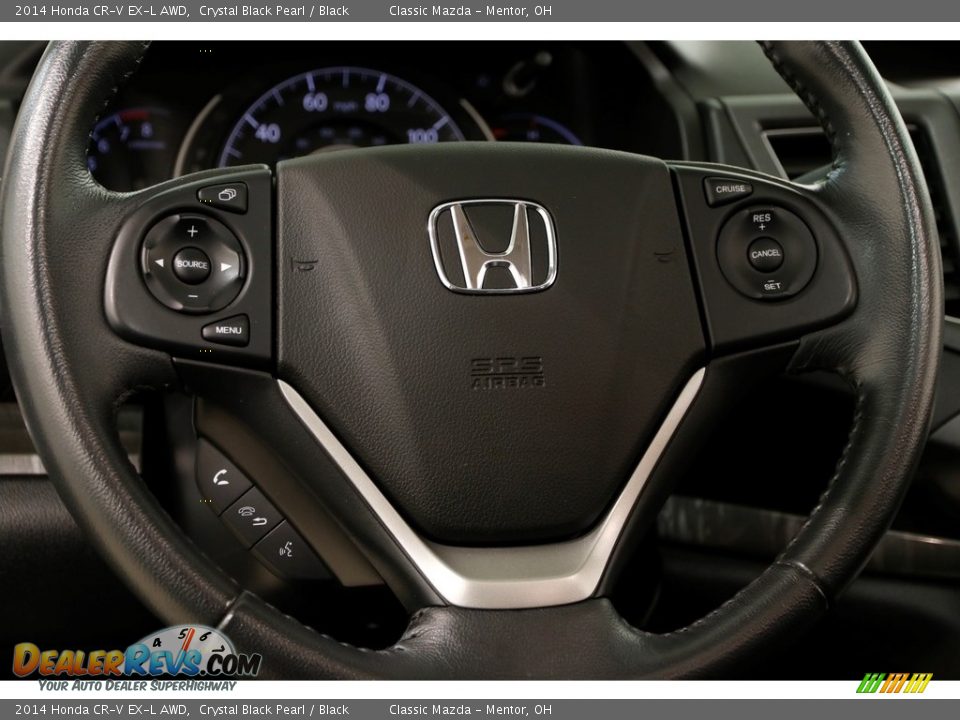 2014 Honda CR-V EX-L AWD Crystal Black Pearl / Black Photo #7