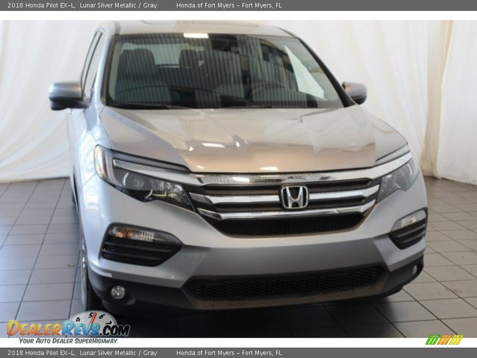 2018 Honda Pilot EX-L Lunar Silver Metallic / Gray Photo #4