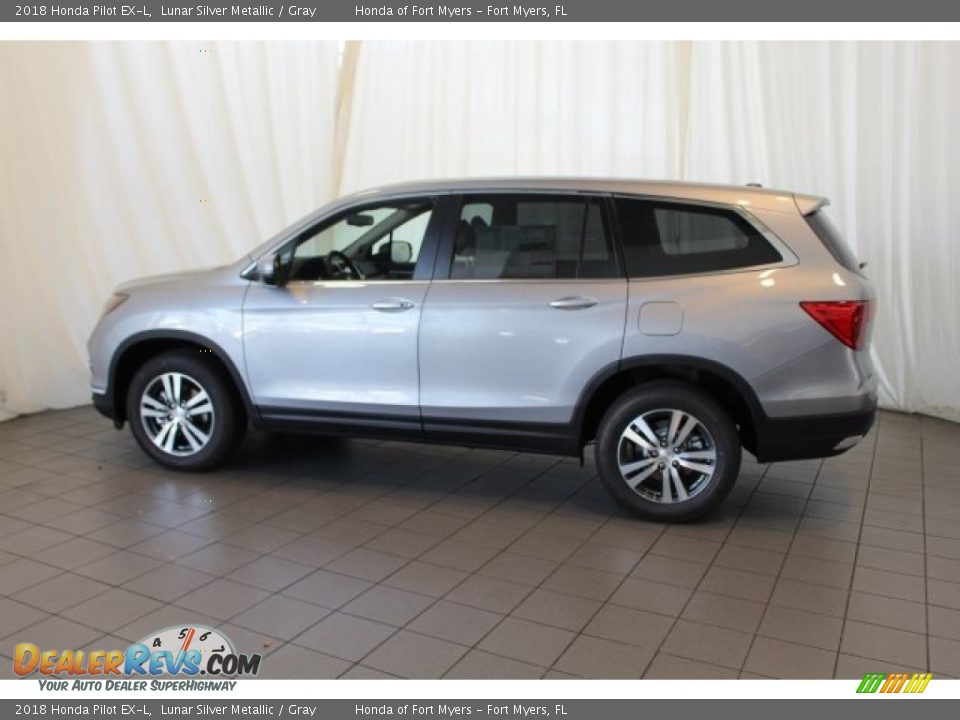 2018 Honda Pilot EX-L Lunar Silver Metallic / Gray Photo #5