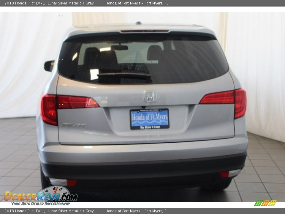 2018 Honda Pilot EX-L Lunar Silver Metallic / Gray Photo #7