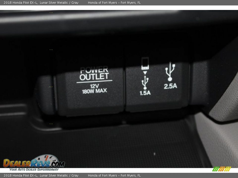 2018 Honda Pilot EX-L Lunar Silver Metallic / Gray Photo #29