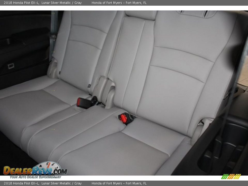 2018 Honda Pilot EX-L Lunar Silver Metallic / Gray Photo #33